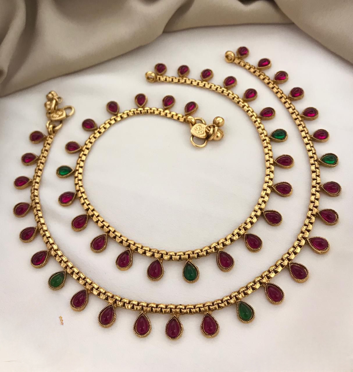 Multi Kemp Stone Anklets