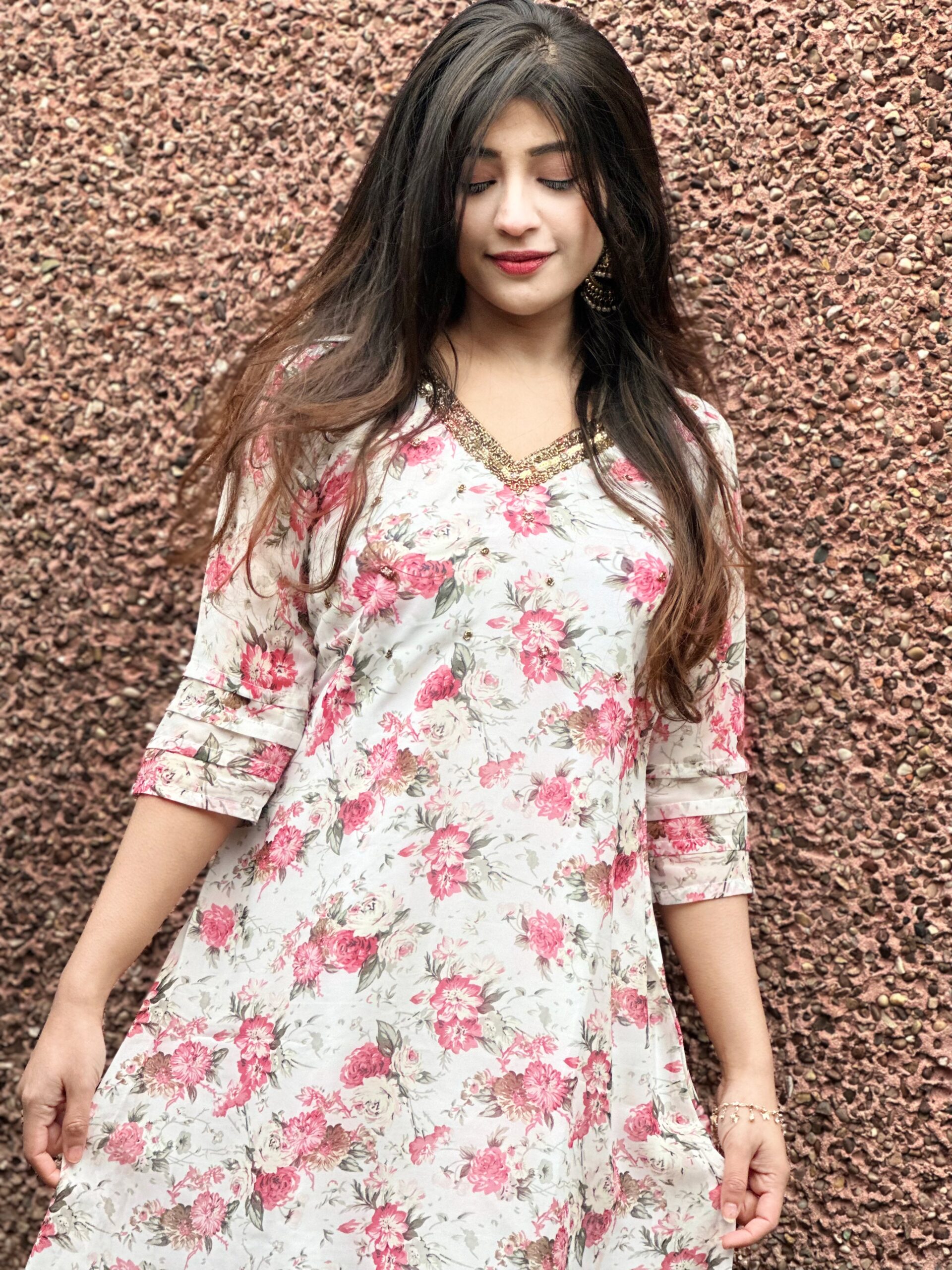 Floral Designer Kurthi