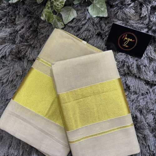 Golden Tissue Set Mundu
