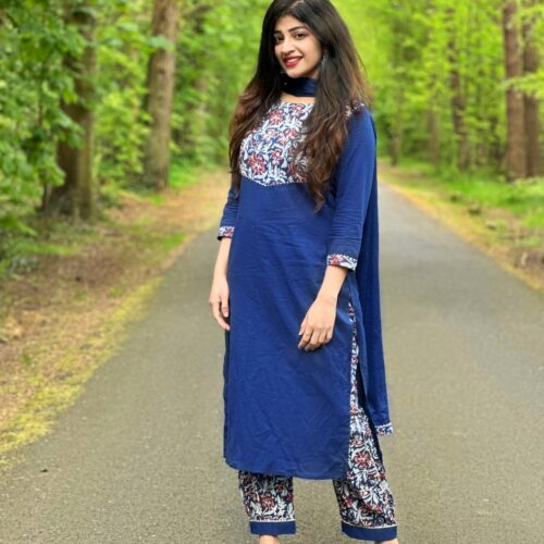Cotton Kalamkari  Kurthi Set