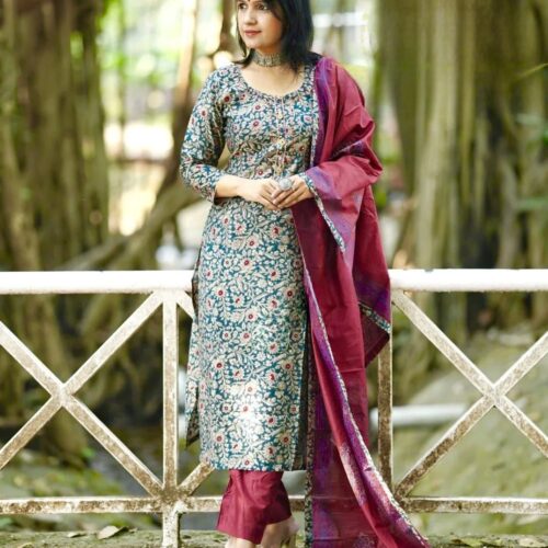 Silk Kalamkari Print Kurti