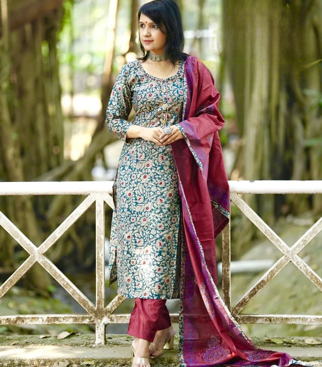 Silk Kalamkari Print Kurti