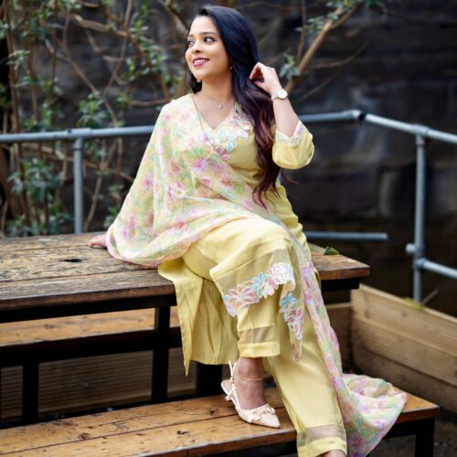 Viscose Chanderi Set