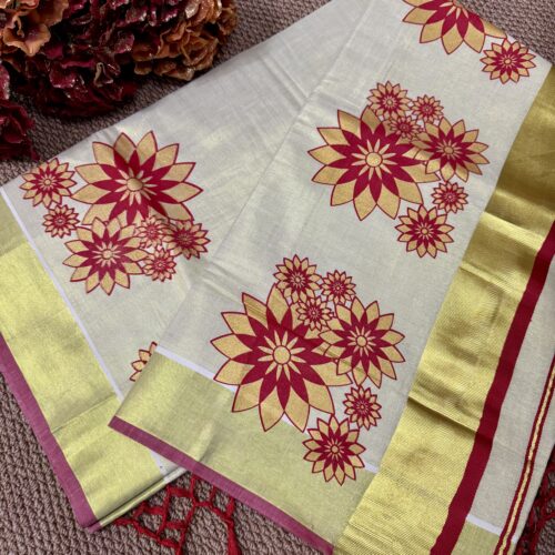 Bloom in Beauty: Floral Tissue Saree