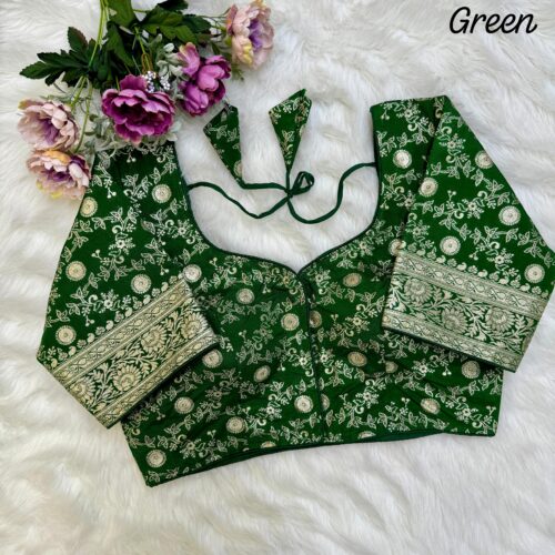Dola Silk Blouse - Green