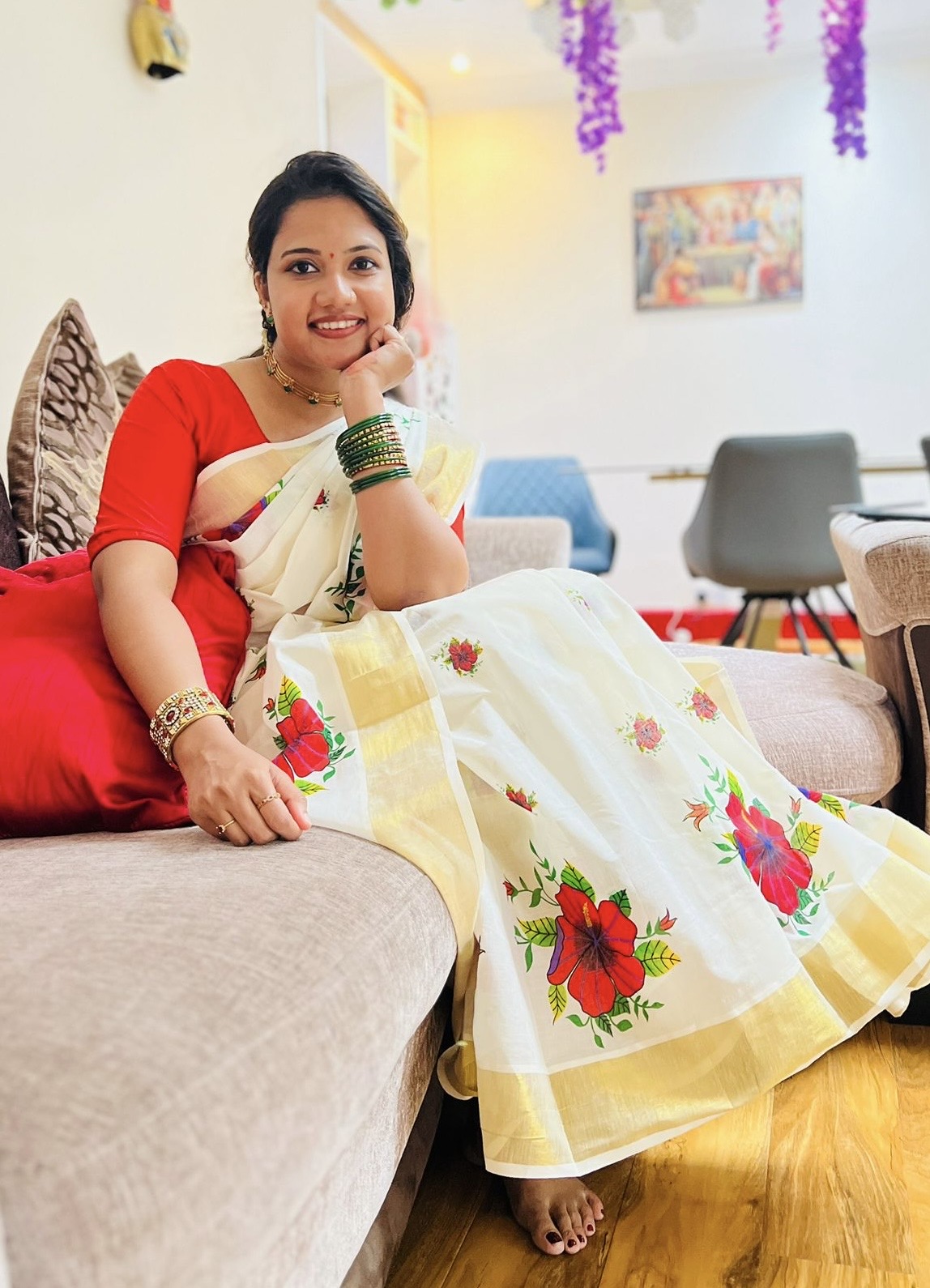 Chembarathi - Cotton Kasavu Saree