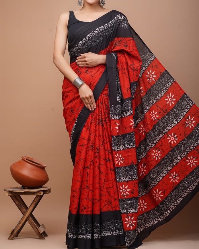 Cotton MulMul Saree