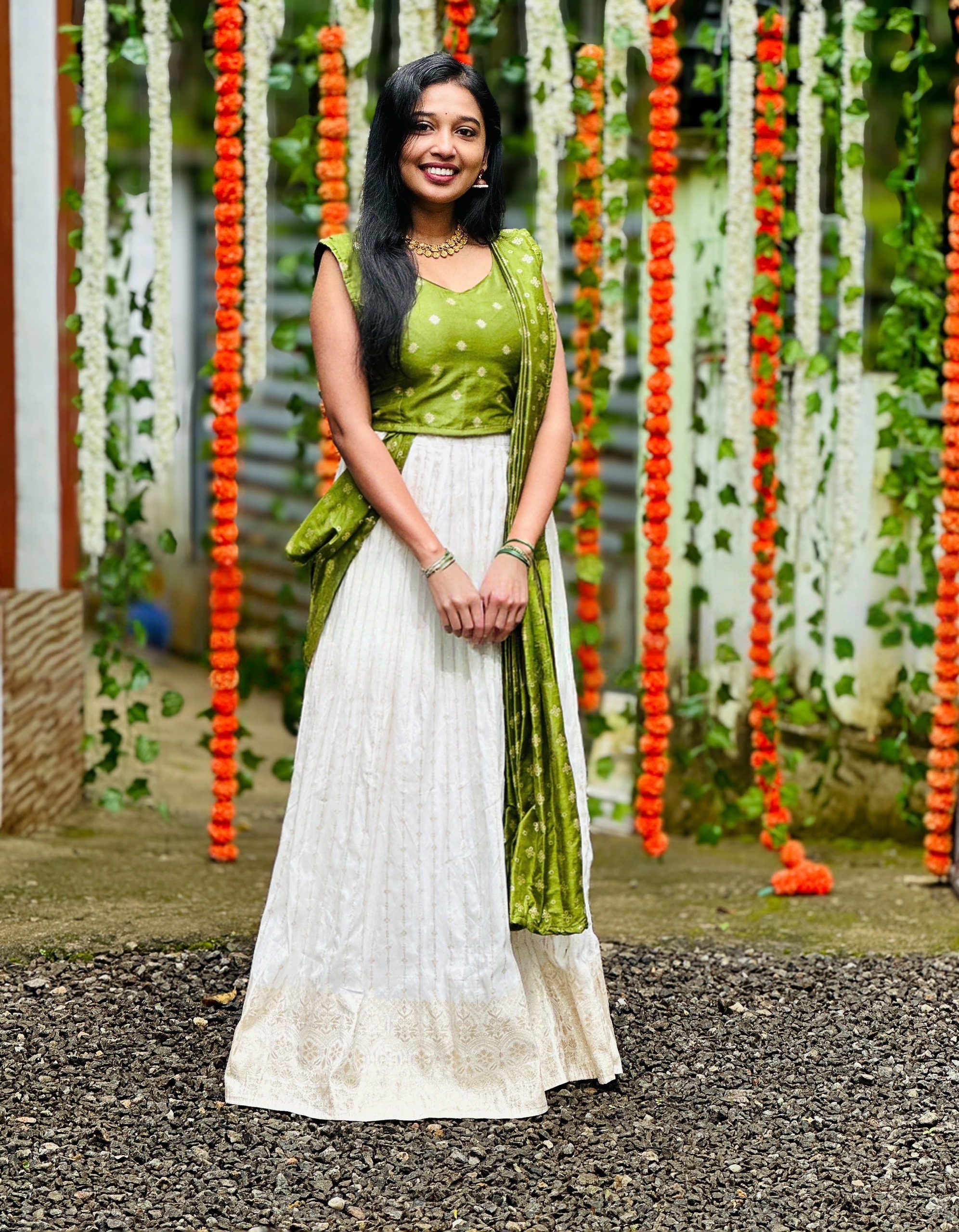 Dola Silk - Dhavani Green