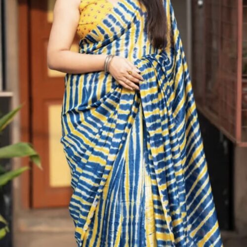 Chanderi Cotton Silk Saree