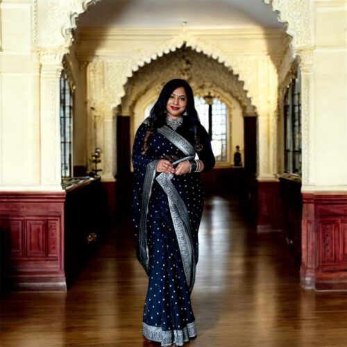 Black Georgette Saree