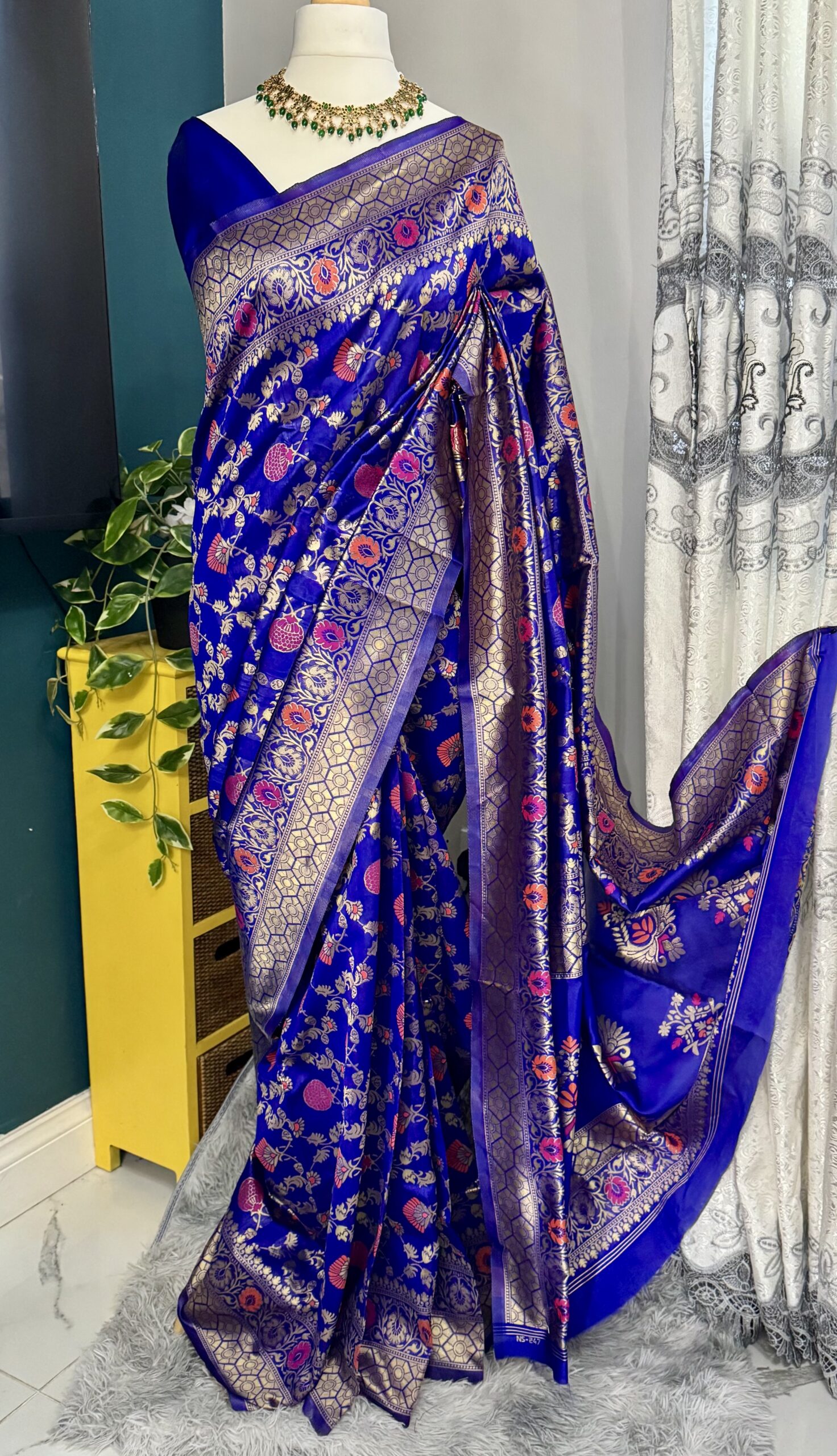 Rich Zari - Royal Blue Saree