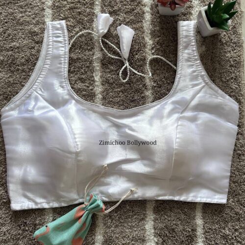 Sleeveless Zimmy Choo Silk Blouse - White