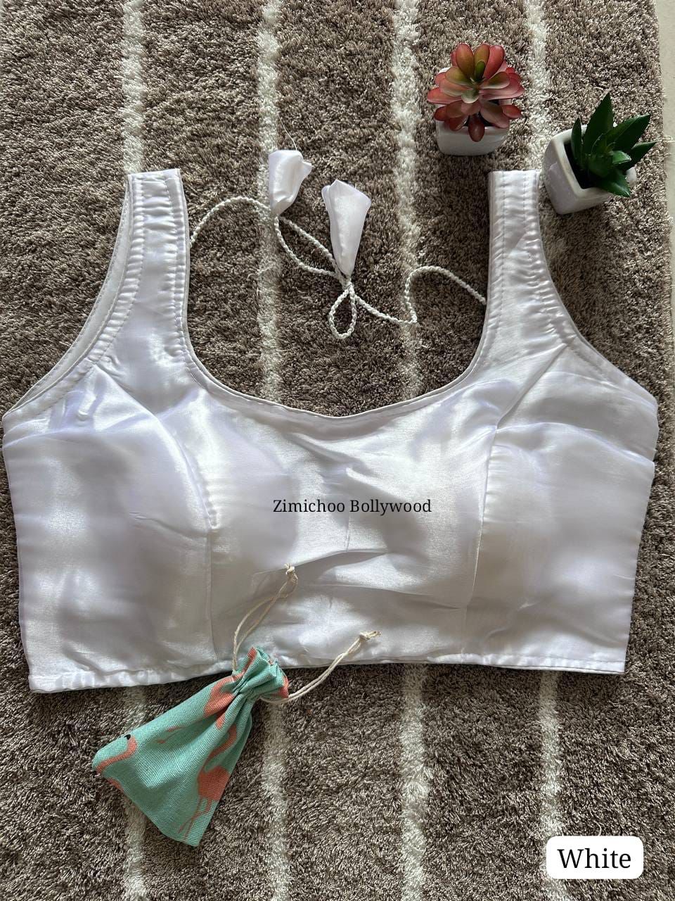 Sleeveless Zimmy Choo Silk Blouse - White