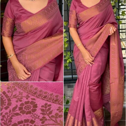 Jacquard Weave Silk Saree