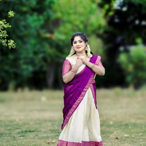 Silk Dhavani - Magenta