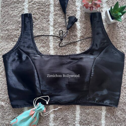 Sleeveless Zimmy Choo Silk Blouse -Black