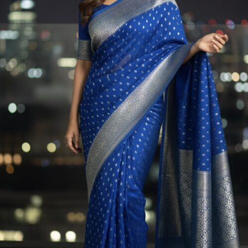 Banarasi Katan Georgette Saree