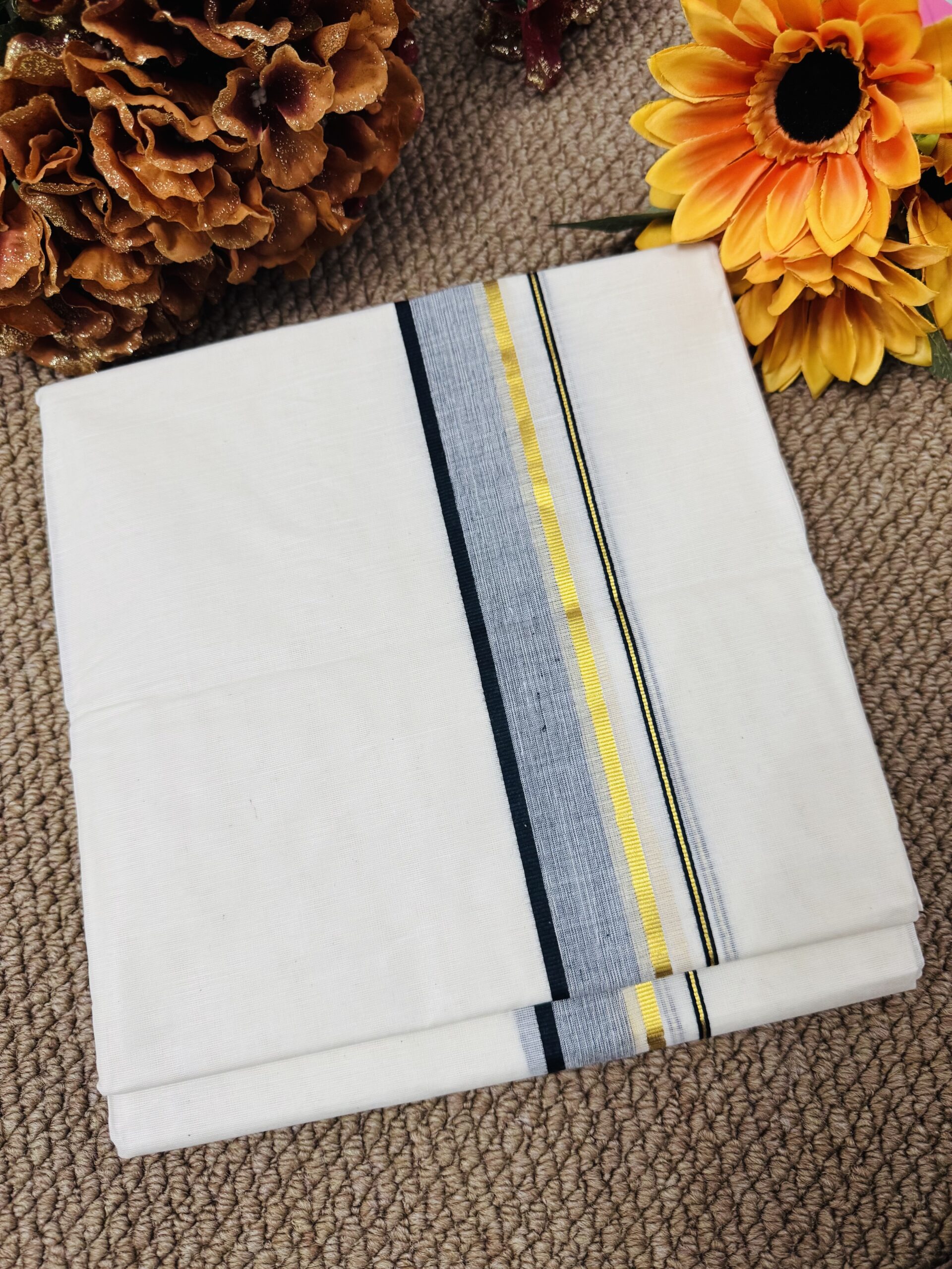 Cotton Mundu - Black