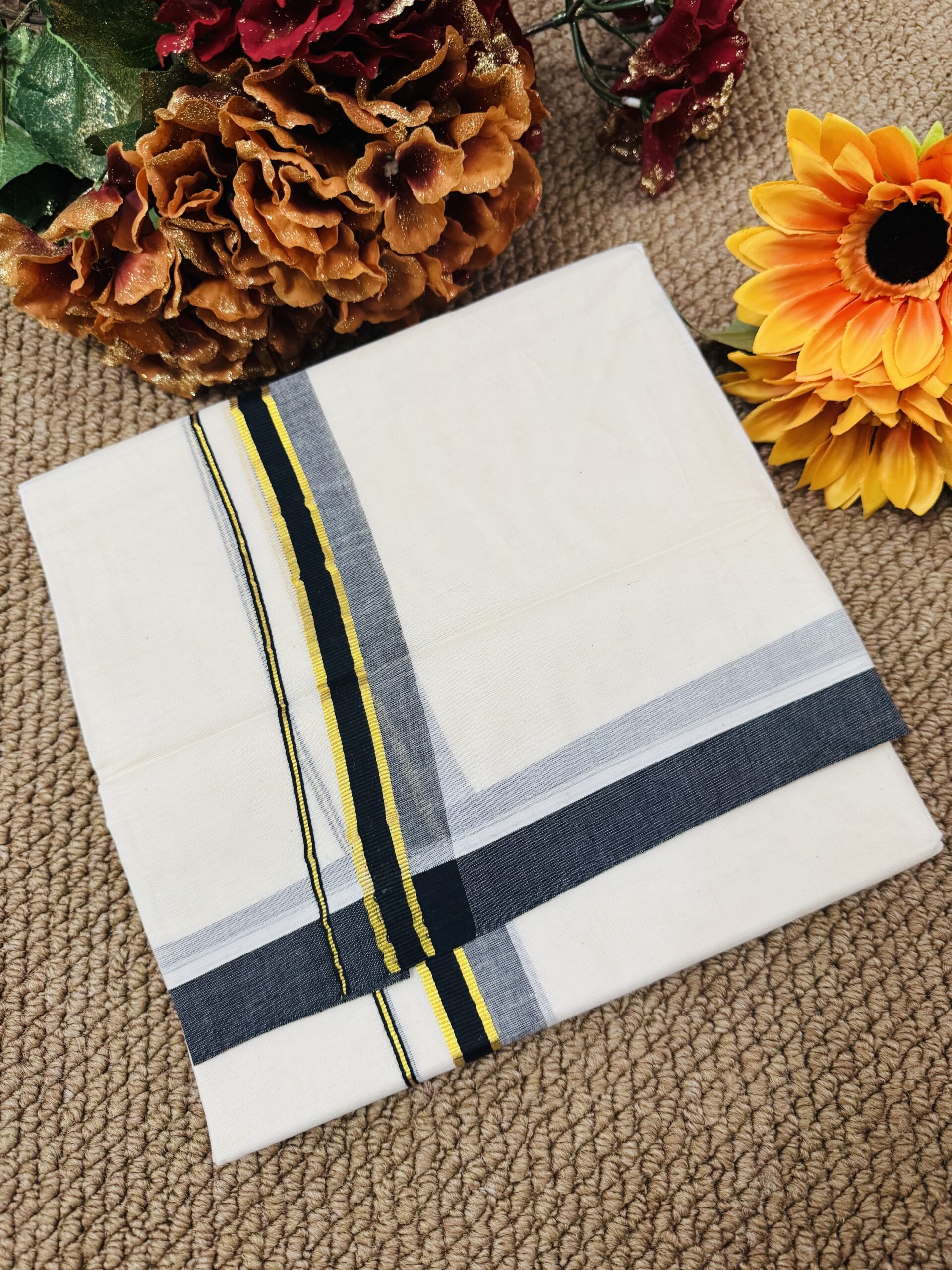 Cotton Mundu - Black