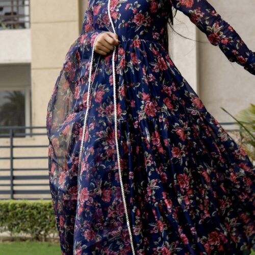Soft Organza Anarkali Suit - size 40”