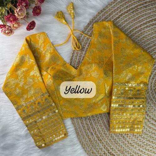 Dola Silk Blouse - Yellow