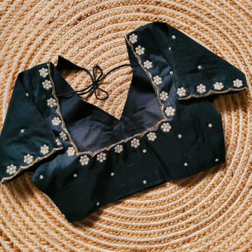 Handworked Blouse - Black