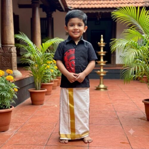 Kids Shirt  & Mundu -