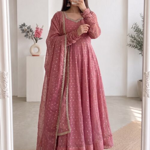 Pannel Designer Anarkali Set - ( pre-booking 2-3 weeks)